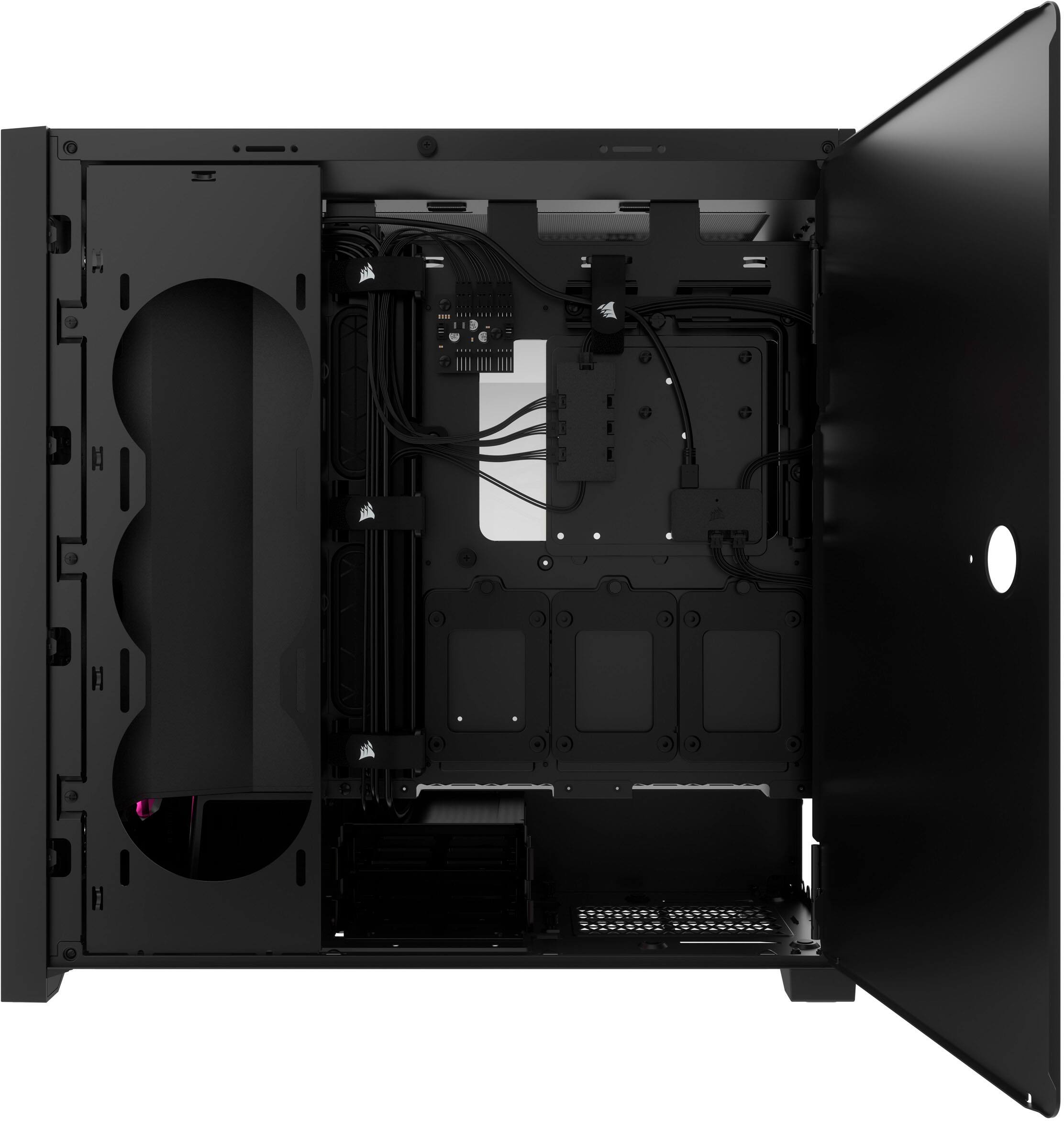 Alt View 16. CORSAIR - iCUE 5000D RGB AIRFLOW ATX Mid-Tower PC Case - Black.