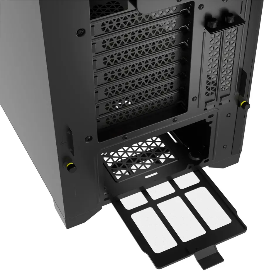 Alt View 17. CORSAIR - iCUE 5000D RGB AIRFLOW ATX Mid-Tower PC Case - Black.