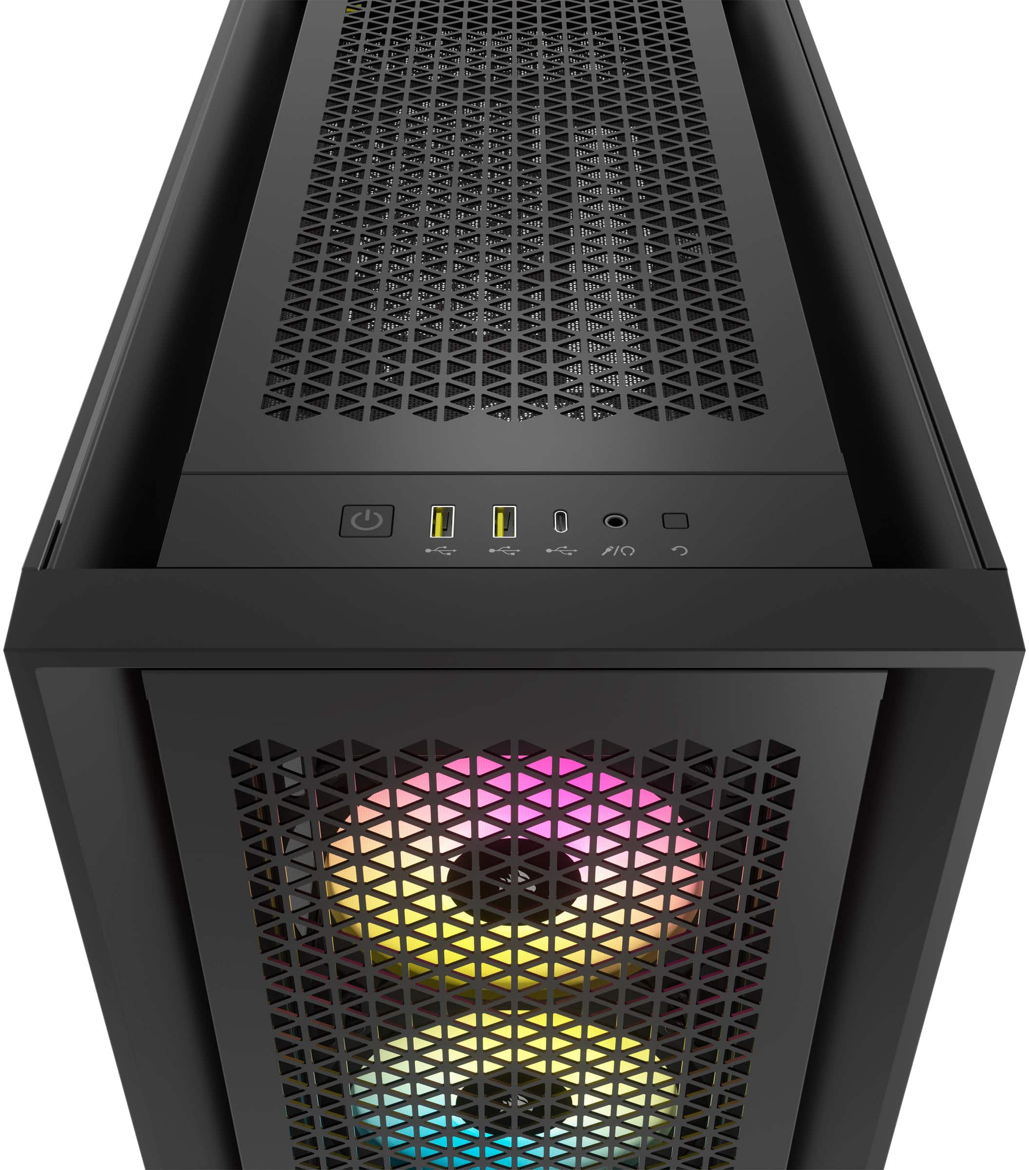 Alt View 18. CORSAIR - iCUE 5000D RGB AIRFLOW ATX Mid-Tower PC Case - Black.