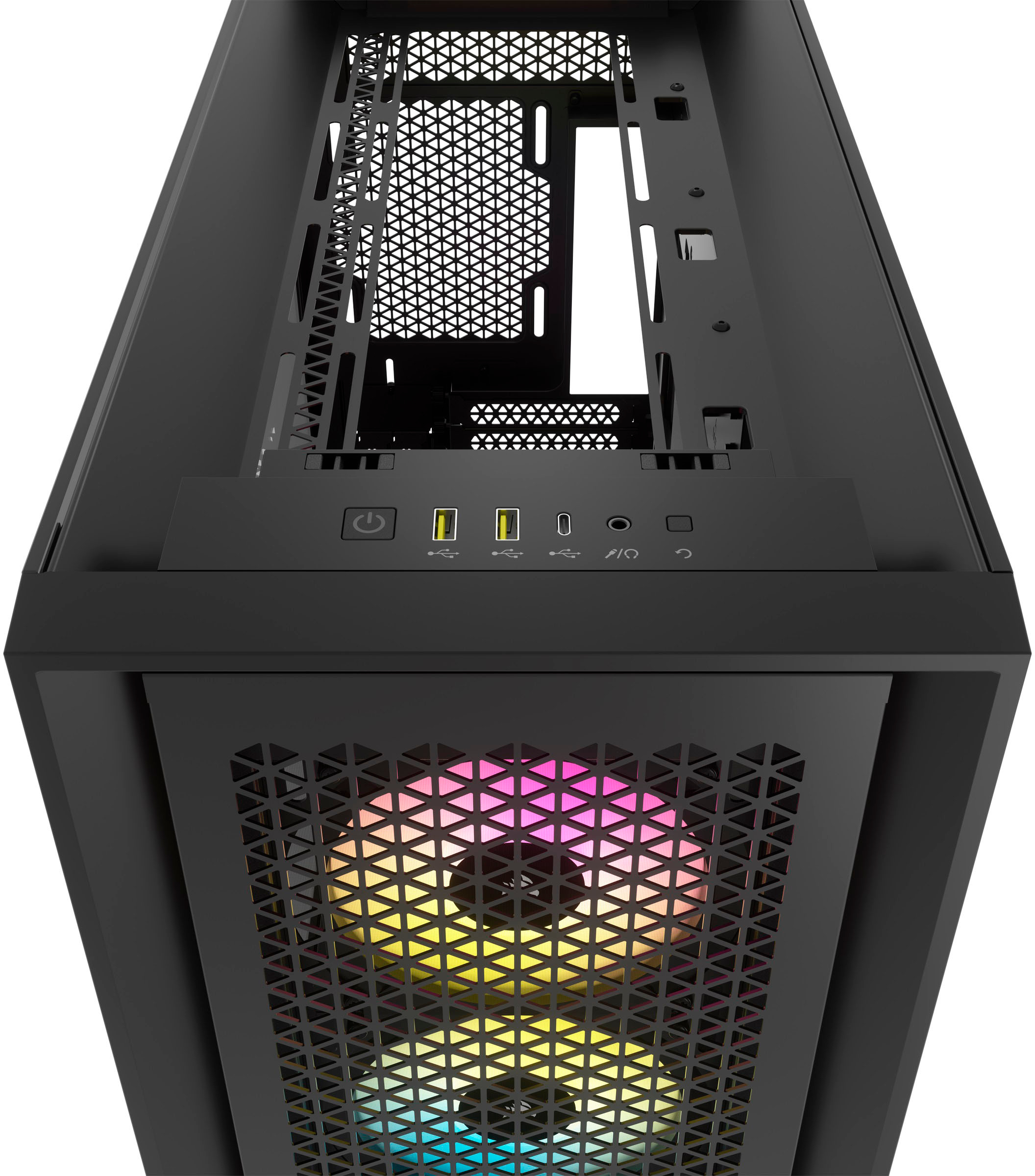 Corsair 5000D RGB Mid-Tower Case - 3X AF120 RGB Fans - Lighting Node PRO -  High-Airflow Design - RapidRoute Cable Management - Black