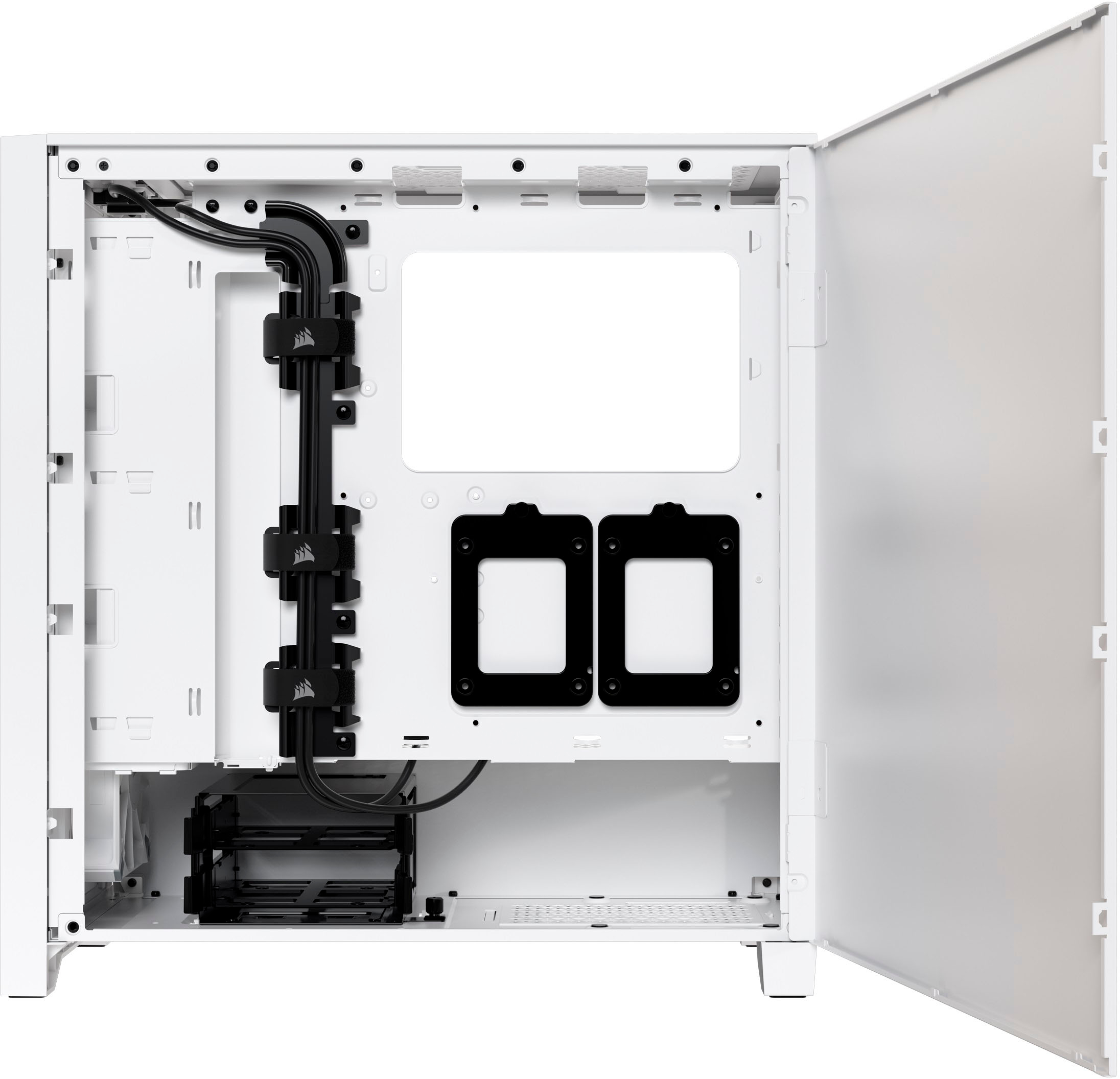 Corsair 4000D Airflow Tempered Glass ATX Mid-Tower Computer Case - White -  Micro Center