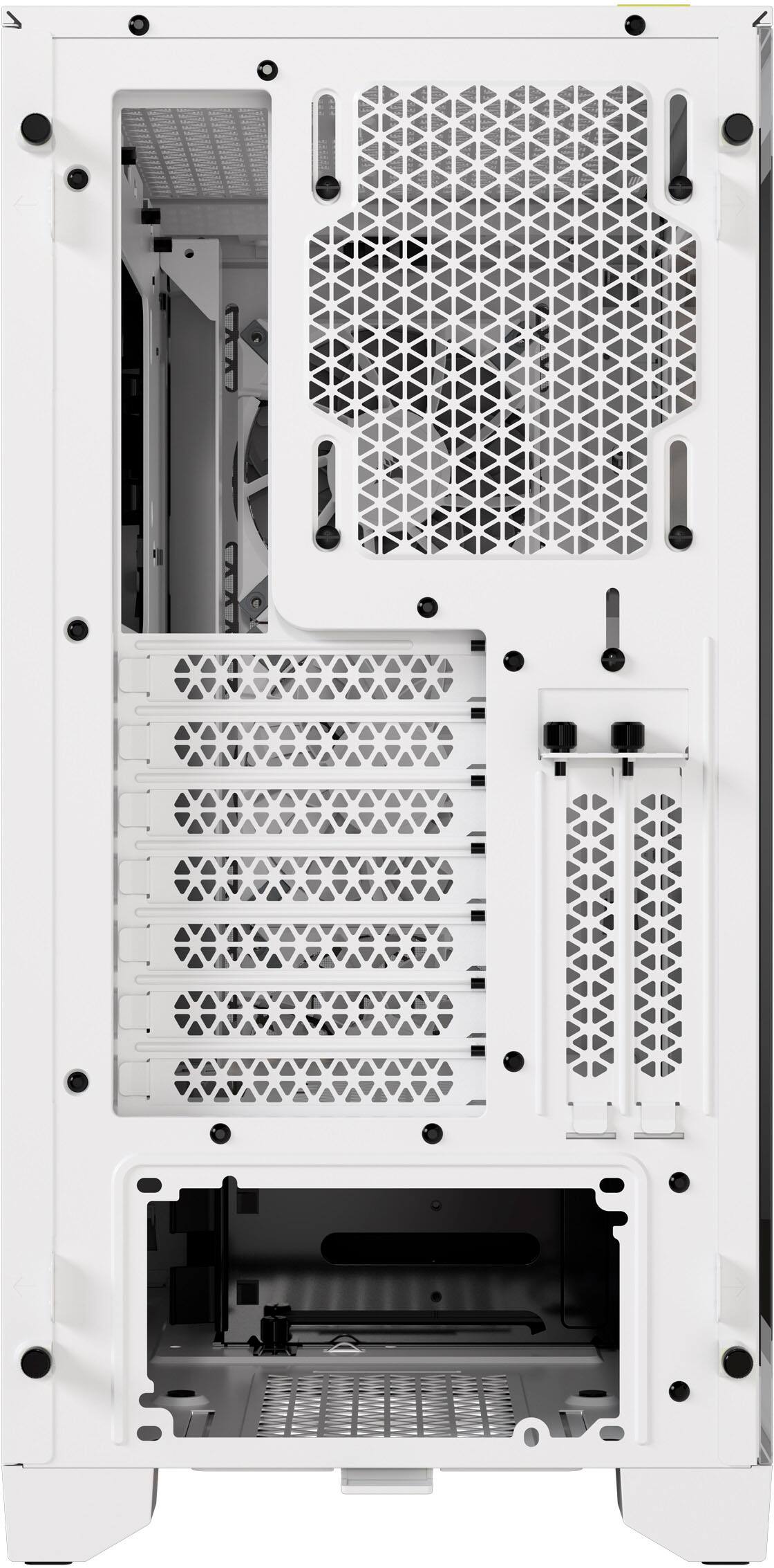 Alt View 15. CORSAIR - iCUE 4000D RGB AIRFLOW ATX Mid-Tower PC Case - True White.