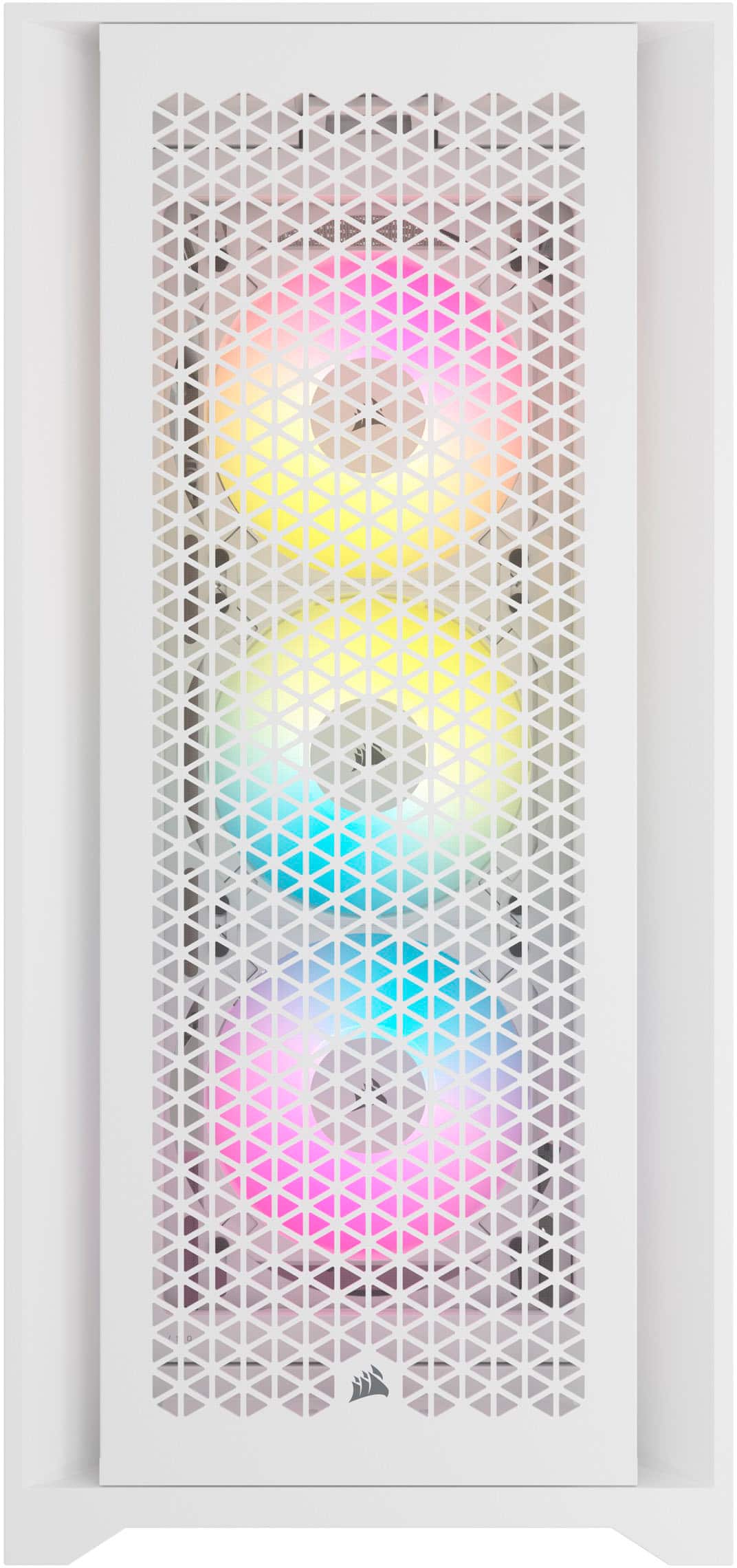 Alt View 11. CORSAIR - iCUE 5000D RGB AIRFLOW ATX Mid-Tower PC Case - True White.