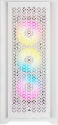 CORSAIR - iCUE 5000D RGB AIRFLOW ATX Mid-Tower Case - True White - Front_Zoom