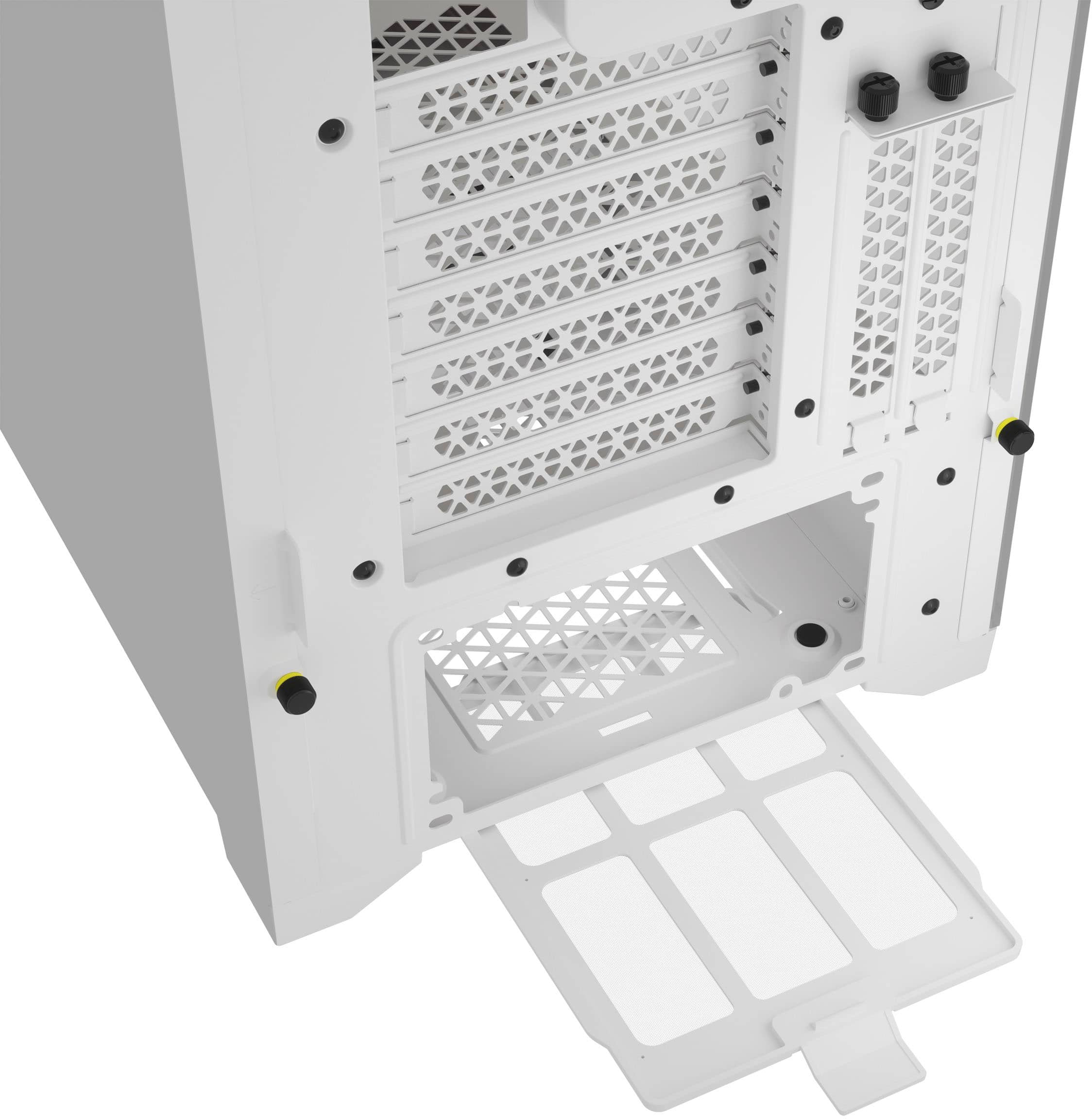 Alt View 17. CORSAIR - iCUE 5000D RGB AIRFLOW ATX Mid-Tower PC Case - True White.