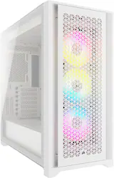 CORSAIR - iCUE 5000D RGB AIRFLOW ATX Mid-Tower PC Case - True White - Front_Zoom