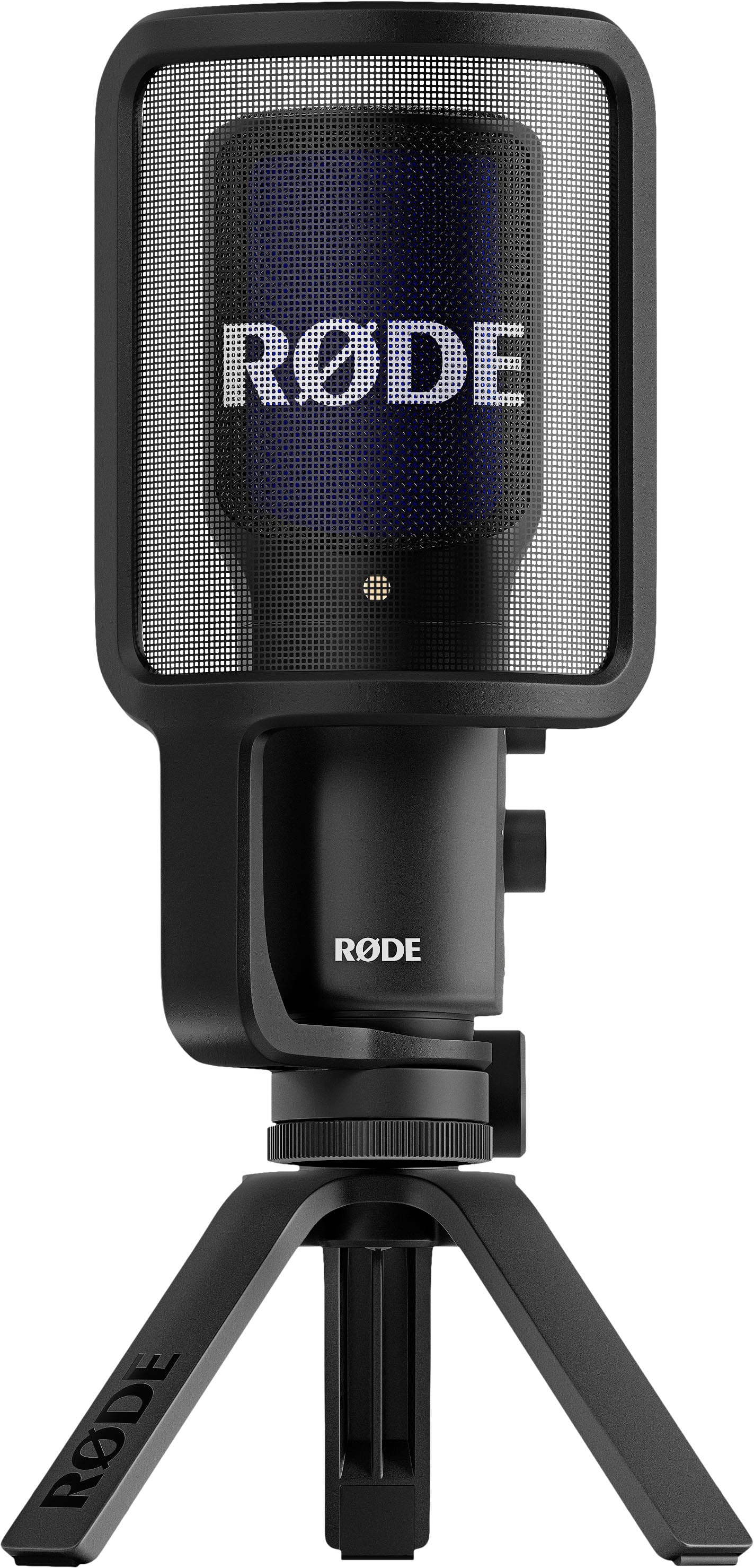 RØDE - NT-USB+ Wired Condenser Microphone with USB Type-C - Black/Blue - Angle_Zoom