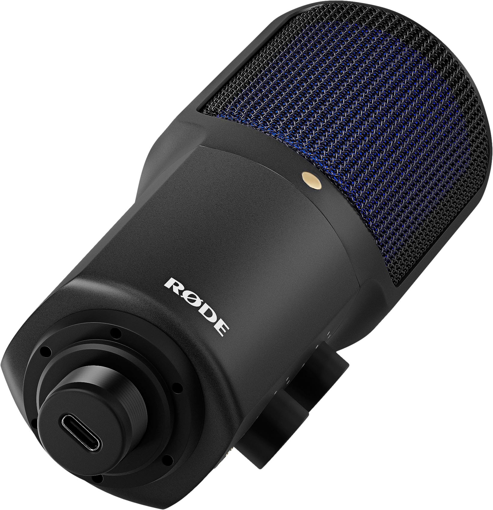 Alt View 12. RØDE - NT-USB+ Wired Condenser Microphone with USB Type-C - Black/Blue.