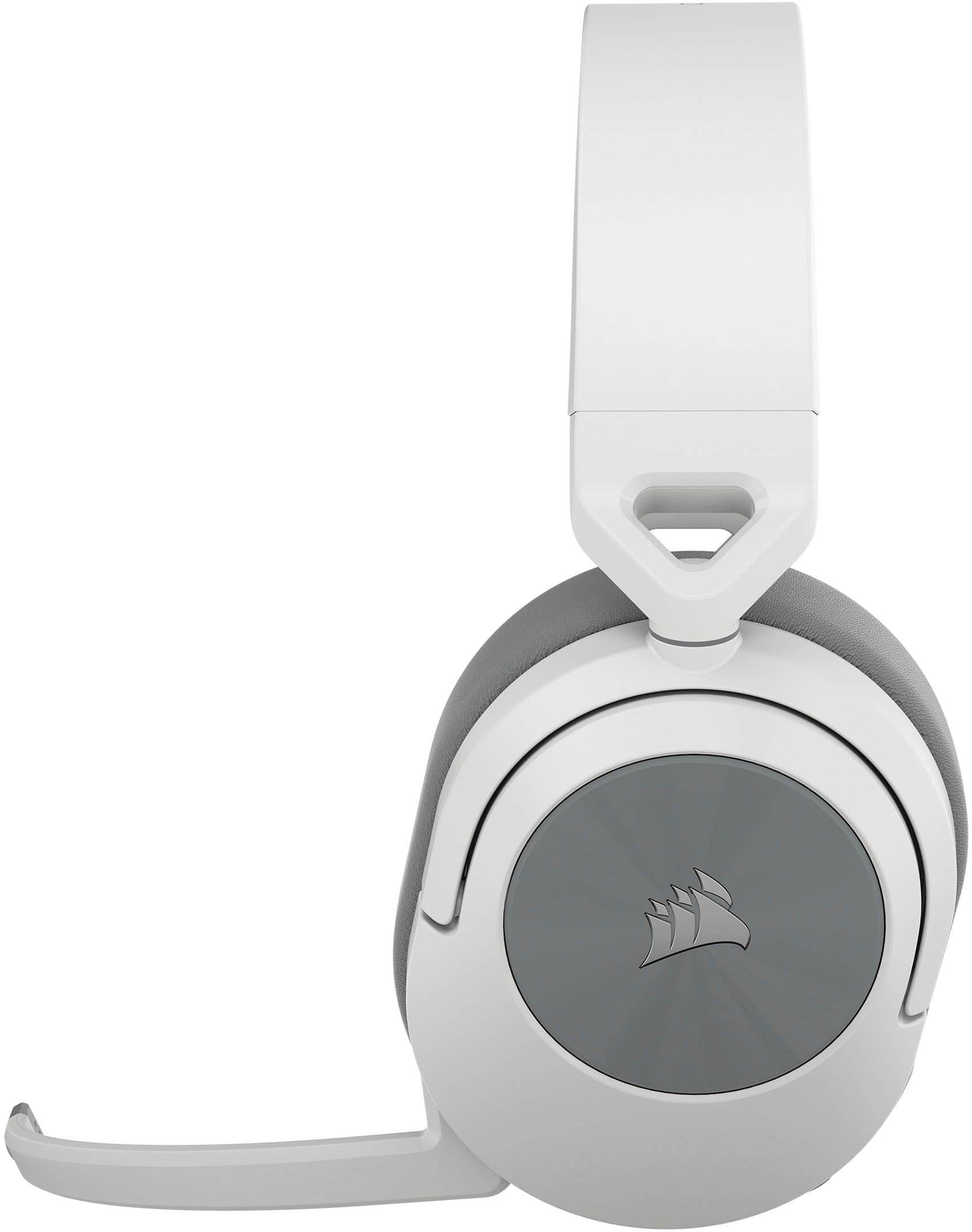 Angle. CORSAIR - HS Series HS55 Wireless Gaming Headset for PC, PS5, and Mobile - White.