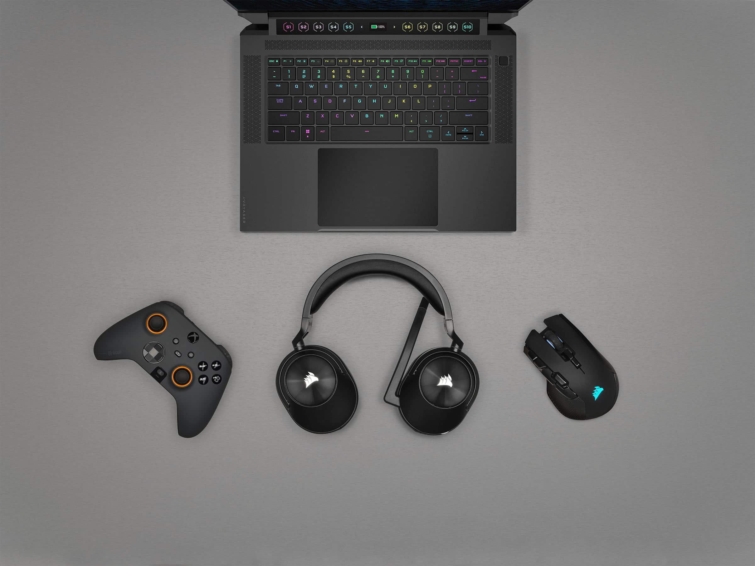 Alt View 15. CORSAIR - HS Series HS55 Wireless Gaming Headset for PC, PS5, and Mobile - Carbon.