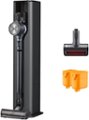 Front. LG - CordZero All-in-One Cordless Stick Vacuum with Auto Empty - Iron Grey.