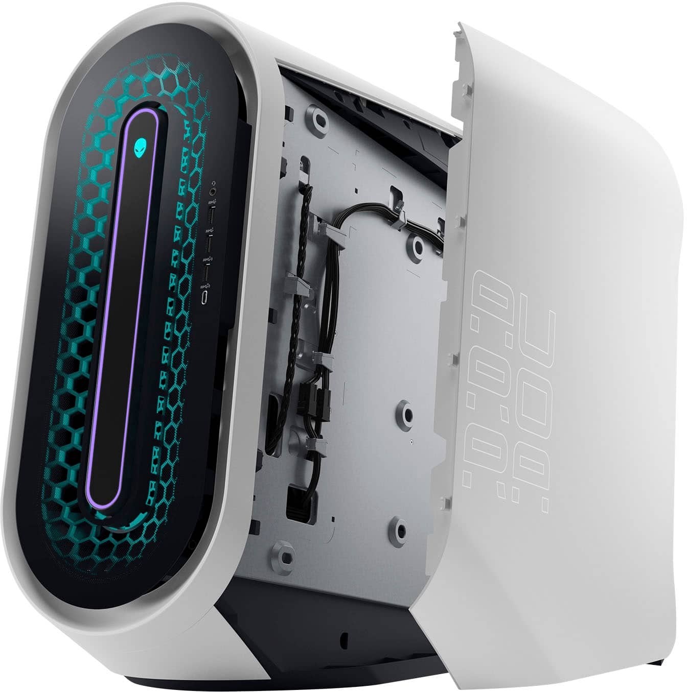 Alt View 4. Alienware - Aurora R15 Gaming Desktop - 13th Gen Intel Core i9 13900KF- 32GB - NVIDIA GeForce RTX 4080 - 1TB SSD - Liquid Cooling - Lunar Light.