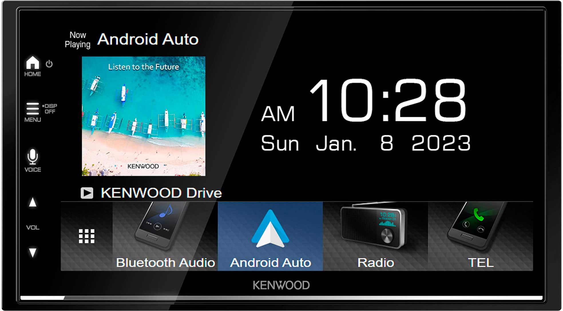 Alt View 18. Kenwood - 6.8" - Android Auto & Apple CarPlay - Built-in Bluetooth - In-Dash Digital Media Receiver - Black.