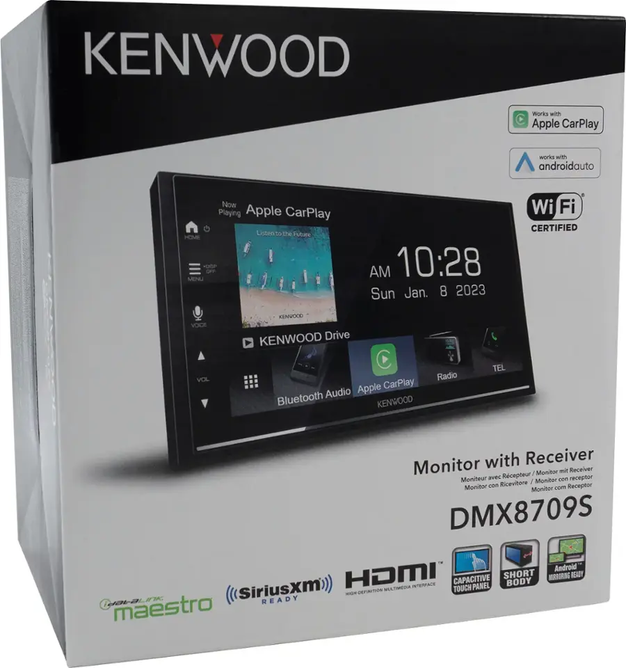 Alt View 14. Kenwood - 6.8" - Android Auto & Apple CarPlay - Built-in Bluetooth - In-Dash Digital Media Receiver - Black.
