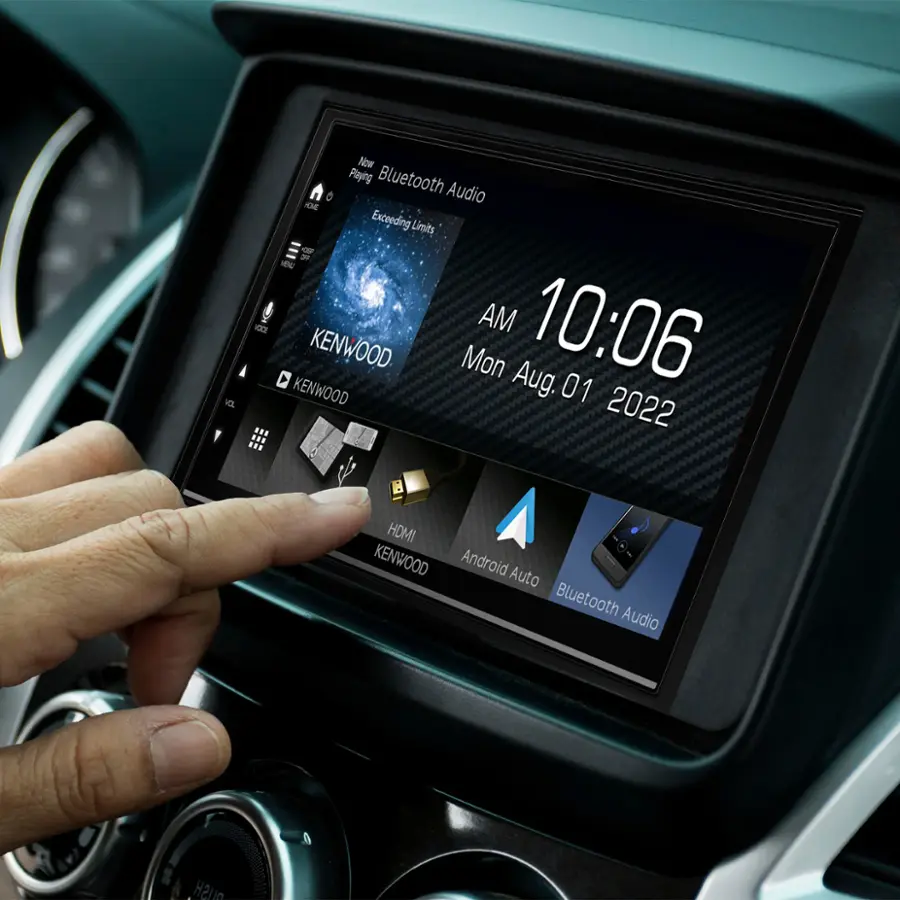 Alt View 20. Kenwood - 6.8" - Android Auto & Apple CarPlay - Built-in Bluetooth - In-Dash Digital Media Receiver - Black.