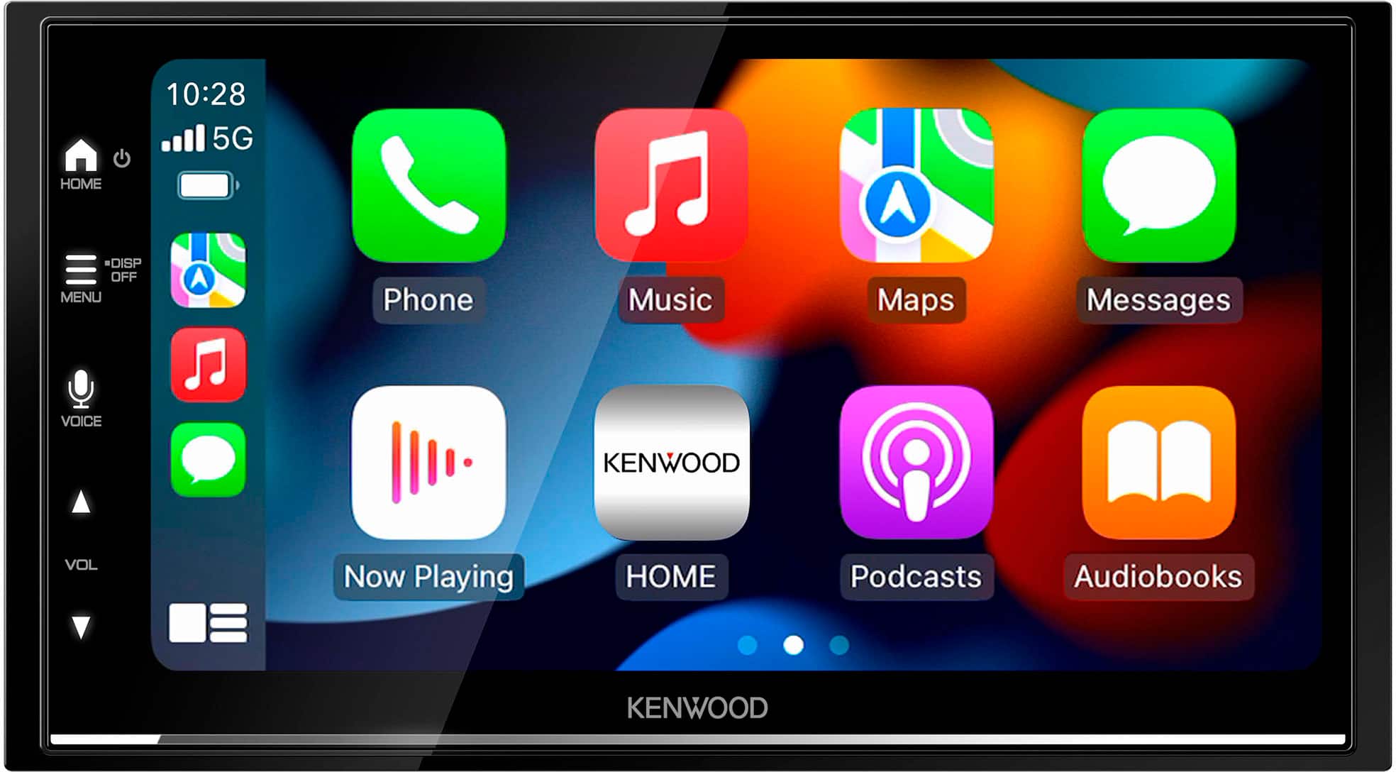 Alt View 26. Kenwood - 6.8" - Android Auto & Apple CarPlay - Built-in Bluetooth - In-Dash Digital Media Receiver - Black.