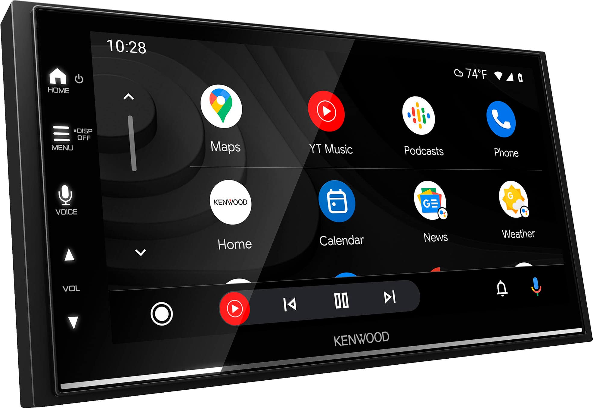 Alt View 16. Kenwood - 6.8" - Android Auto & Apple CarPlay - Built-in Bluetooth - In-Dash Digital Media Receiver - Black.
