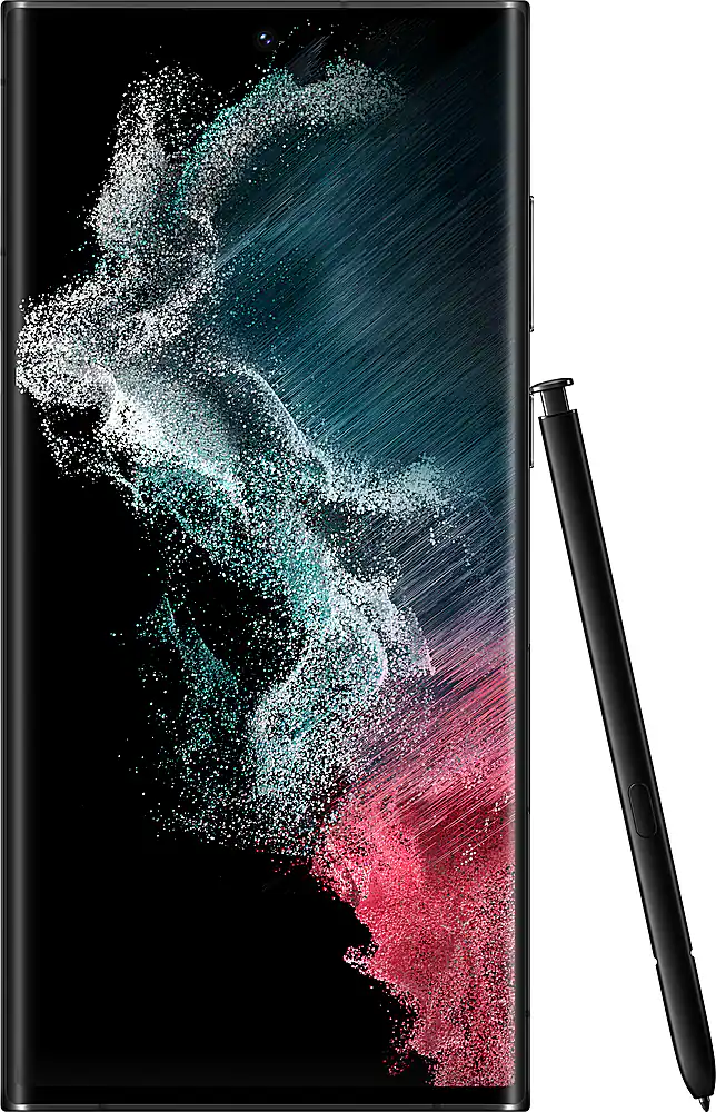 Zoom in on Angle. Samsung - Pre-Owned Galaxy S22 Ultra 5G 128GB (Unlocked) - Phantom Black.