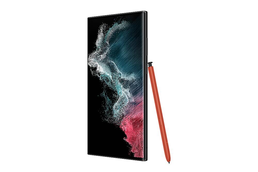 Alt View 14. Samsung - Pre-Owned Galaxy S22 Ultra 5G 128GB (Unlocked) - Red.