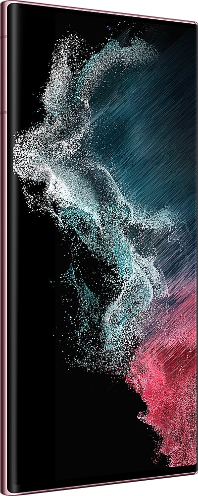 Alt View 15. Samsung - Pre-Owned Galaxy S22 Ultra 5G 128GB (Unlocked) - Burgundy.