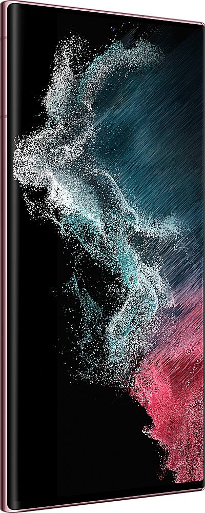 Alt View 15. Samsung - Pre-Owned Galaxy S22 Ultra 5G 128GB (Unlocked) - Burgundy.