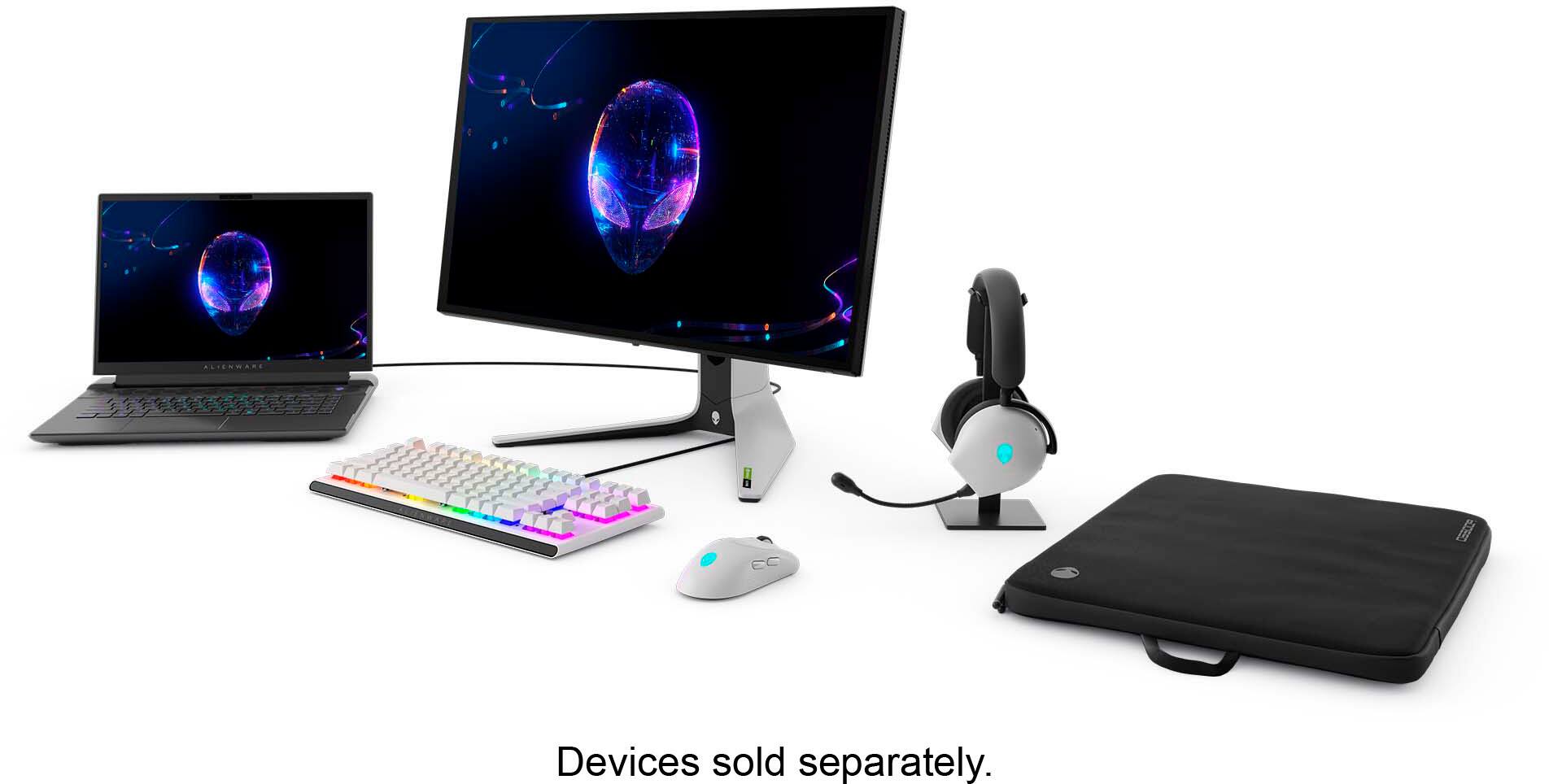 Alt View 15. Alienware - m16 QHD+ 240Hz Gaming Laptop - 13th Gen Core i9 - 16GB Memory - NVIDIA GeForce RTX 4080 - 1TB SSD - Dark Metallic Moon.