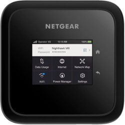 NETGEAR - Nighthawk M6 5G WiFi 6 Hotspot (unlocked) - Black - Left_Zoom