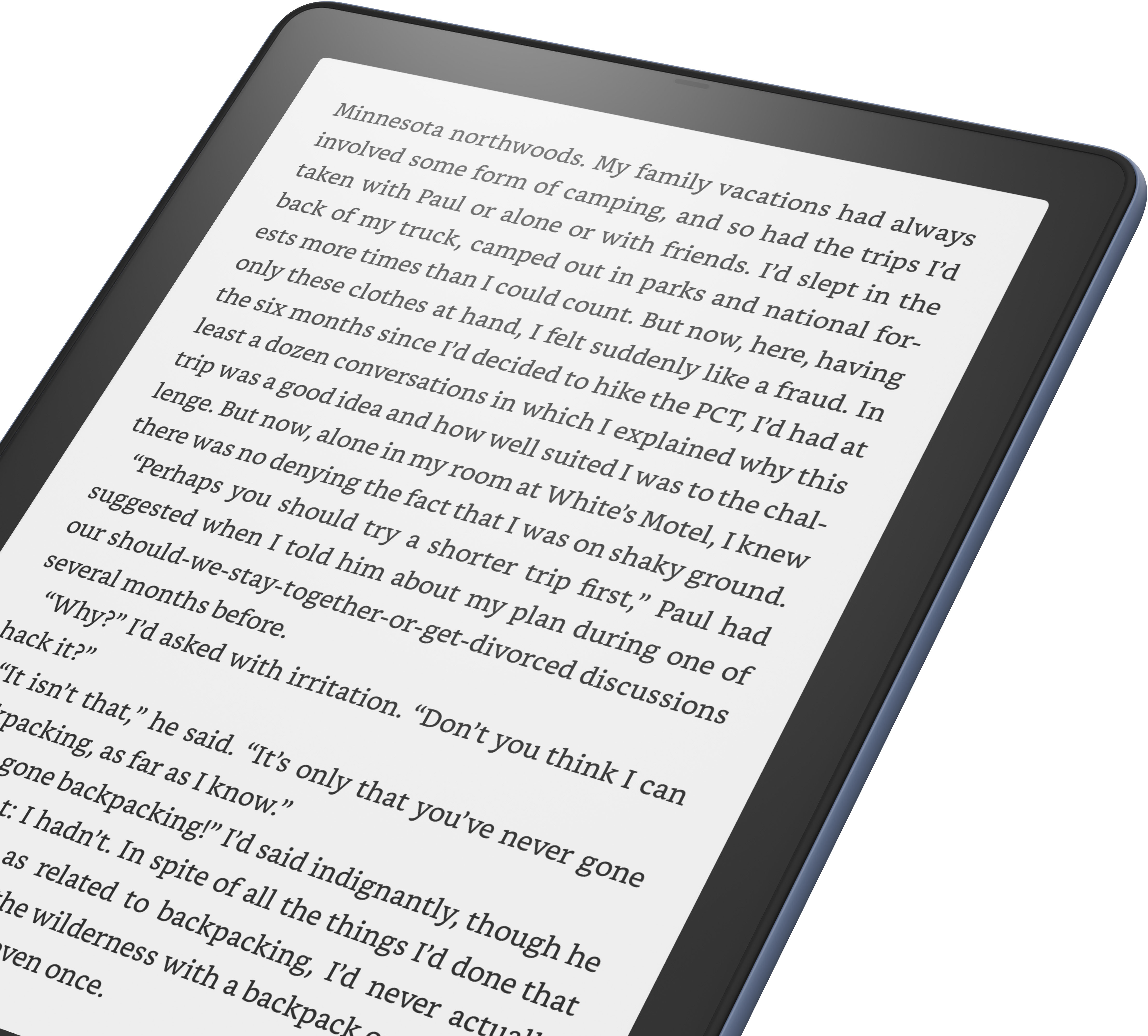 Left View: Amazon - Kindle Paperwhite Signature Edition - 32GB - 2023 - Denim
