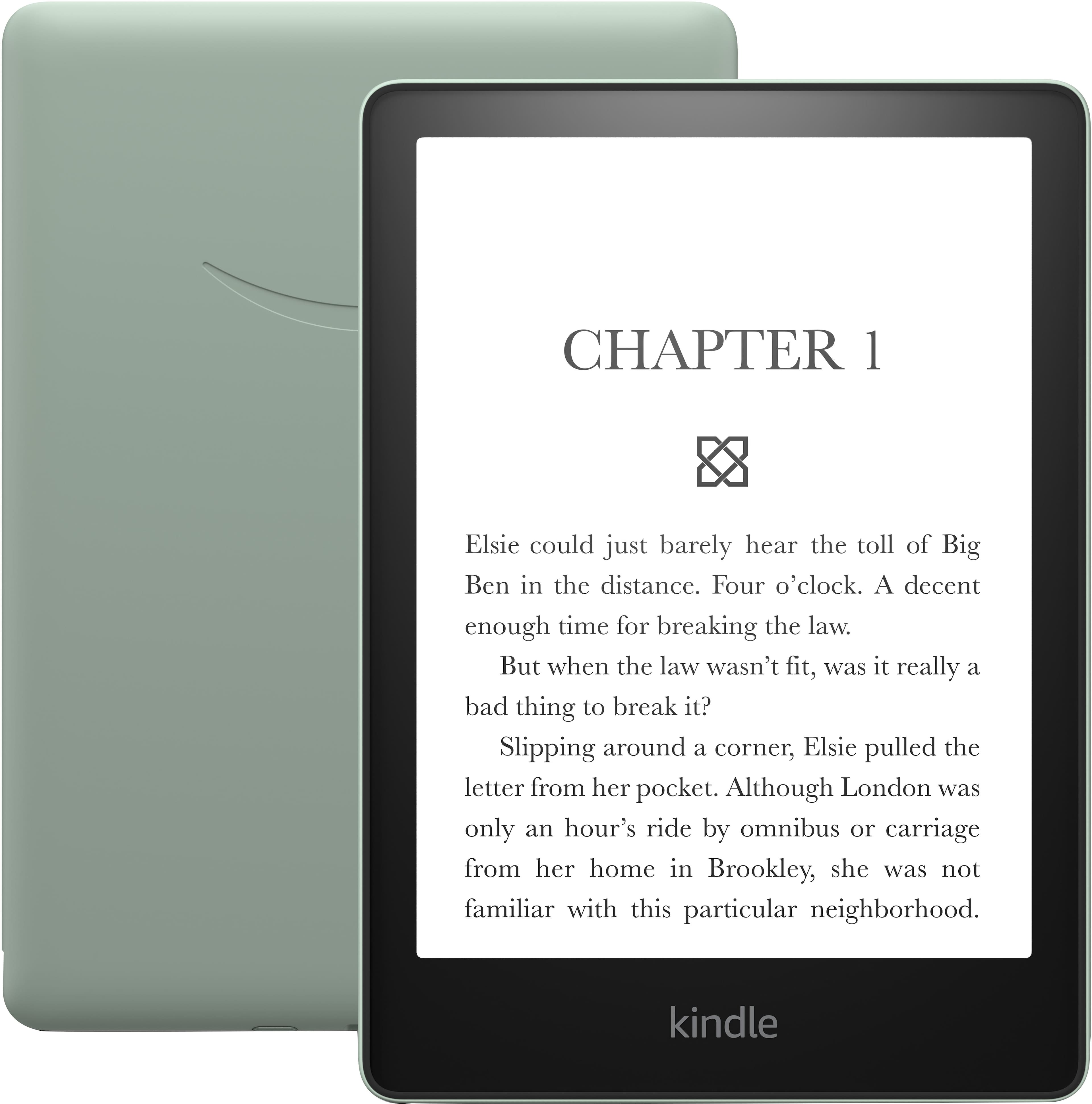 CHAPTER 1: Elsie could just barely hear the toll of Big Ben in the distance. It was four o'clock, a decent enough time for breaking the law. But when the law wasn't fit, was it really a bad thing to break it? Slipping around a corner, Elsie pulled the letter from her pocket. Although London was only an hour's ride by omnibuses or carriage from her home in Brookley, she was not familiar with this particular neighborhood. Now with adjustable warm light and 20% faster page turns, Kindle Paperwhite offers a comfortable and efficient reading experience.