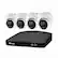 Alt View 17. Swann - 4 Channel, 4 Dome Camera, Indoor/Outdoor, Wired 1080p Full HD DVR Security System with 64GB Micro SD Card - White.