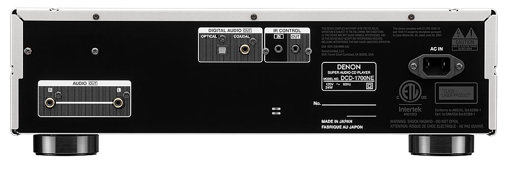 Denon DCD-1700NE CD/SACD Player Silver DCD1700NESP - Best Buy