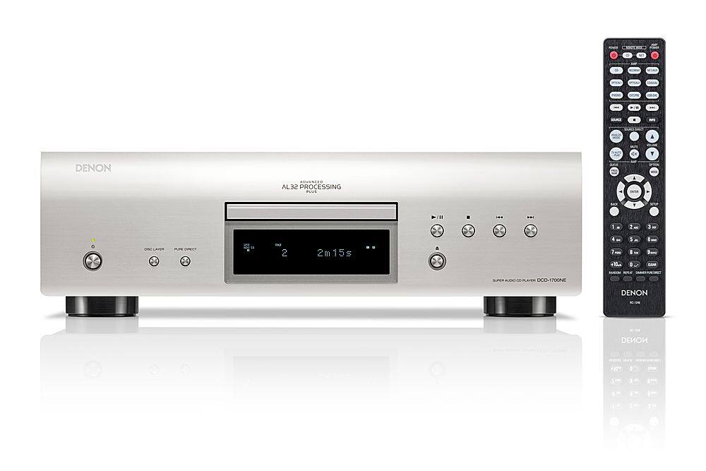 Angle. Denon - DCD-1700NE CD/SACD Player - Silver.