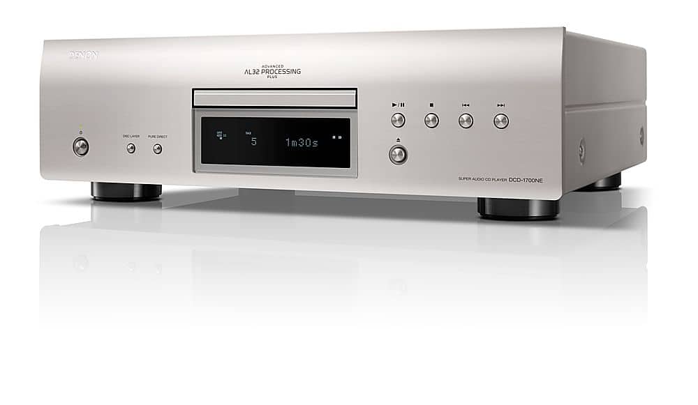Denon - DCD-1700NE CD/SACD Player - Silver - Front_Zoom