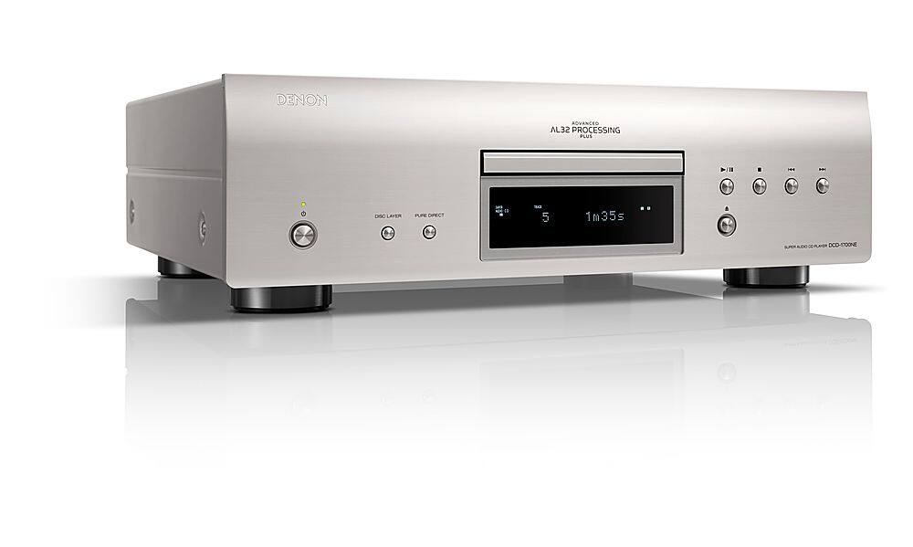 Left. Denon - DCD-1700NE CD/SACD Player - Silver.