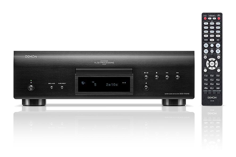 Angle. Denon - DCD-1700NE CD/SACD Player - Black.