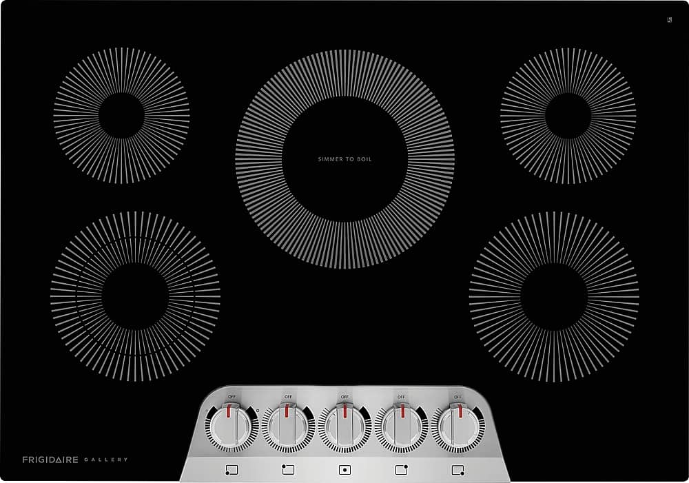 Frigidaire - Gallery 30" Built-In Electric Cooktop - Stainless Steel - Front_Zoom