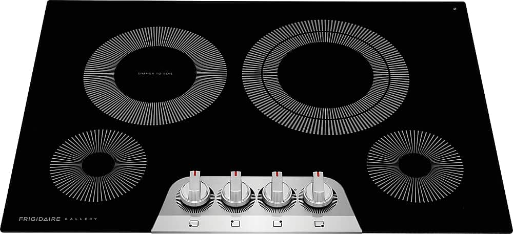 Angle. Frigidaire - Gallery 30" Built-In Electric Cooktop - Stainless Steel.