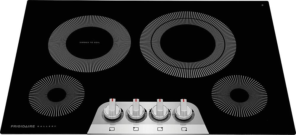 Angle. Frigidaire - Gallery 30" Built-In Electric Cooktop - Stainless Steel.