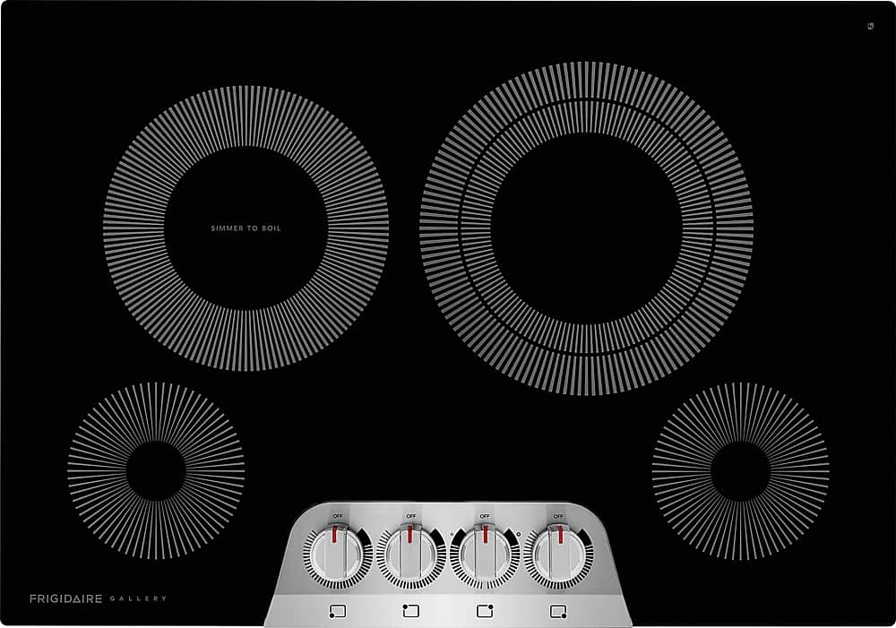 Frigidaire - Gallery 30" Built-In Electric Cooktop - Stainless Steel - Front_Zoom