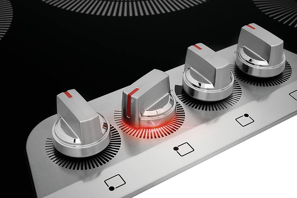 Left. Frigidaire - Gallery 30 inch Built-In Electric Cooktop - Stainless Steel.