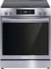 Angle. Frigidaire - Gallery 6.2 Cu. Ft. Freestanding Electric Total Convection Range - Stainless Steel.