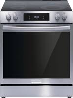 Frigidaire - Gallery 6.2 Cu. Ft. Freestanding Electric Total Convection Range with Self-cleaning and Air Fry - Stainless Steel - Angle_Zoom