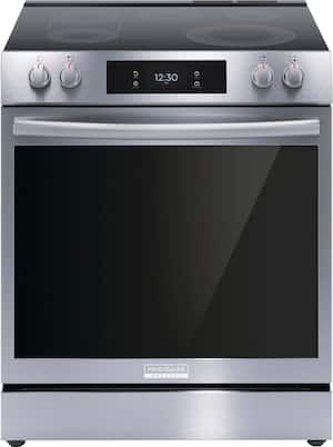 Frigidaire - Gallery 6.2 Cu. Ft. Freestanding Electric Total Convection Range with Self-cleaning and Air Fry - Stainless Steel