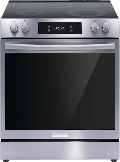 Frigidaire - Gallery 6.2 Cu. Ft. Freestanding Electric Total Convection Range with Self-cleaning and Air Fry - Stainless Steel