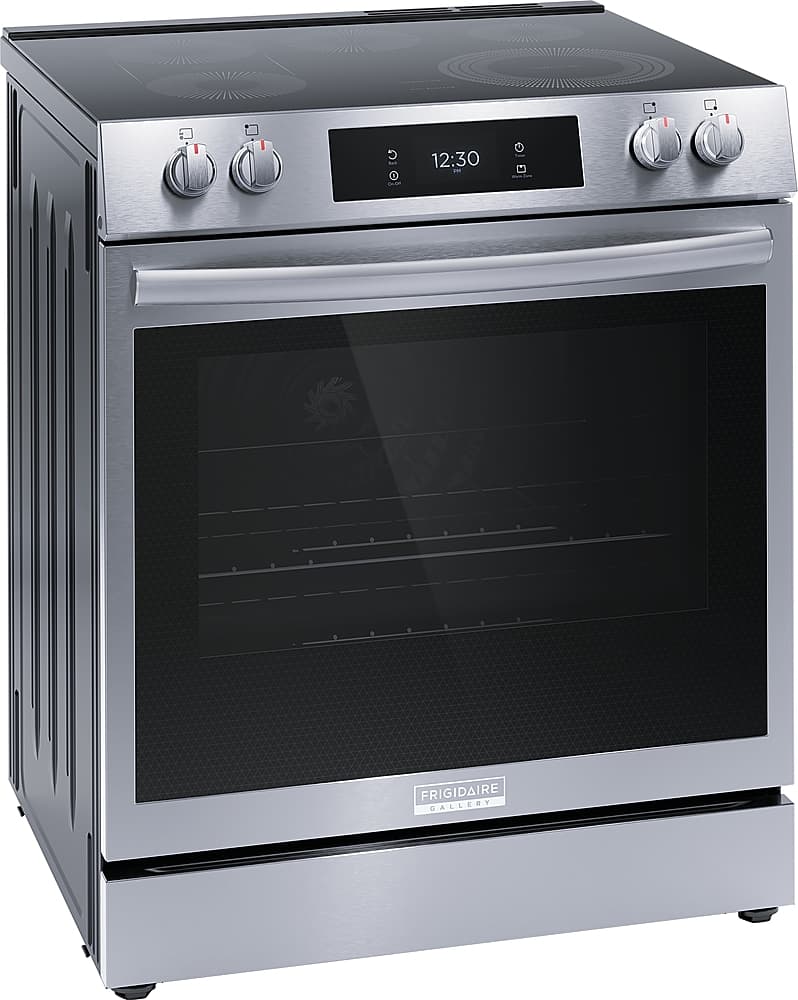 Alt View 12. Frigidaire - Gallery 6.2 Cu. Ft. Freestanding Electric Total Convection Range - Stainless Steel.