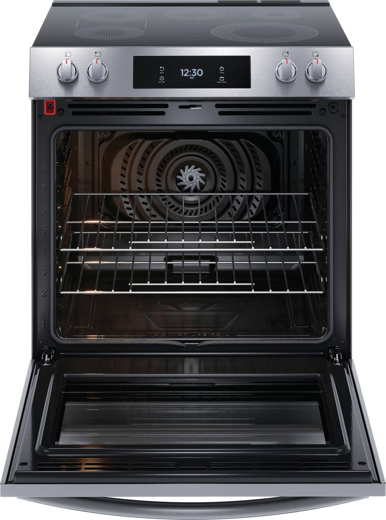 Alt View 1. Frigidaire - Gallery 6.2 Cu. Ft. Freestanding Electric Total Convection Range - Stainless Steel.