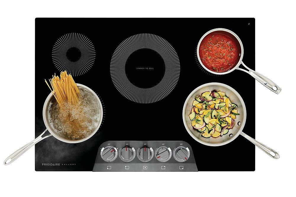 Alt View 12. Frigidaire - Gallery 30 inch Built-In Electric Cooktop - Black Stainless Steel.
