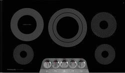 Frigidaire - Gallery 36" Built-In Electric Cooktop - Black Stainless Steel - Front_Zoom