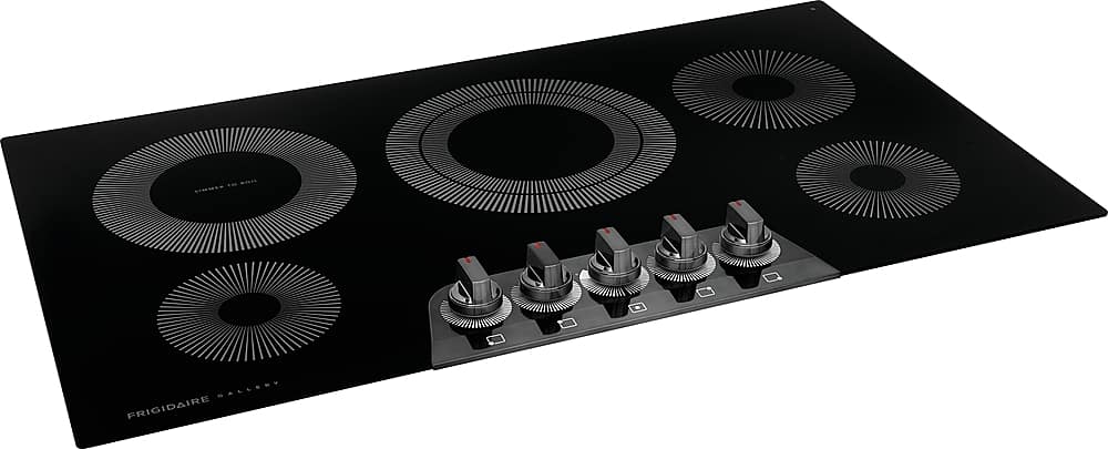 Alt View 14. Frigidaire - Gallery 36 inch Built-In Electric Cooktop - Black Stainless Steel.