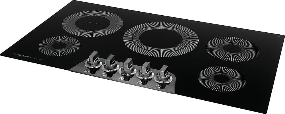 Alt View 15. Frigidaire - Gallery 36 inch Built-In Electric Cooktop - Black Stainless Steel.